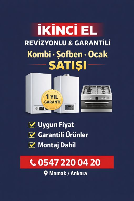 Apex Kombi & Doğalgaz  ikinci el garantili kombi